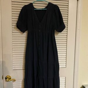 Madewell Navy Maxi Dress